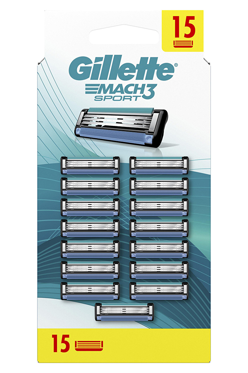 Gillette Mach3 Sport 15'li Yedek Bıçak