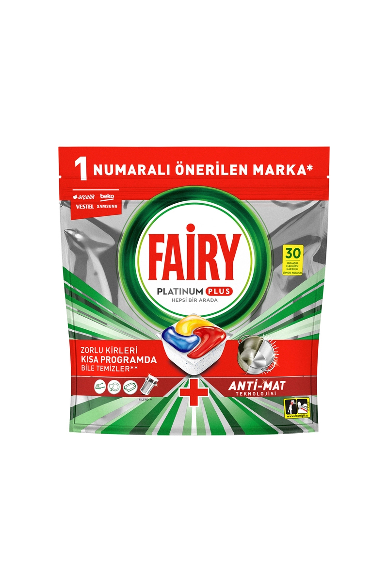 Fairy Bulaşık Makinesi Tableti Platinum Plus 30'lu