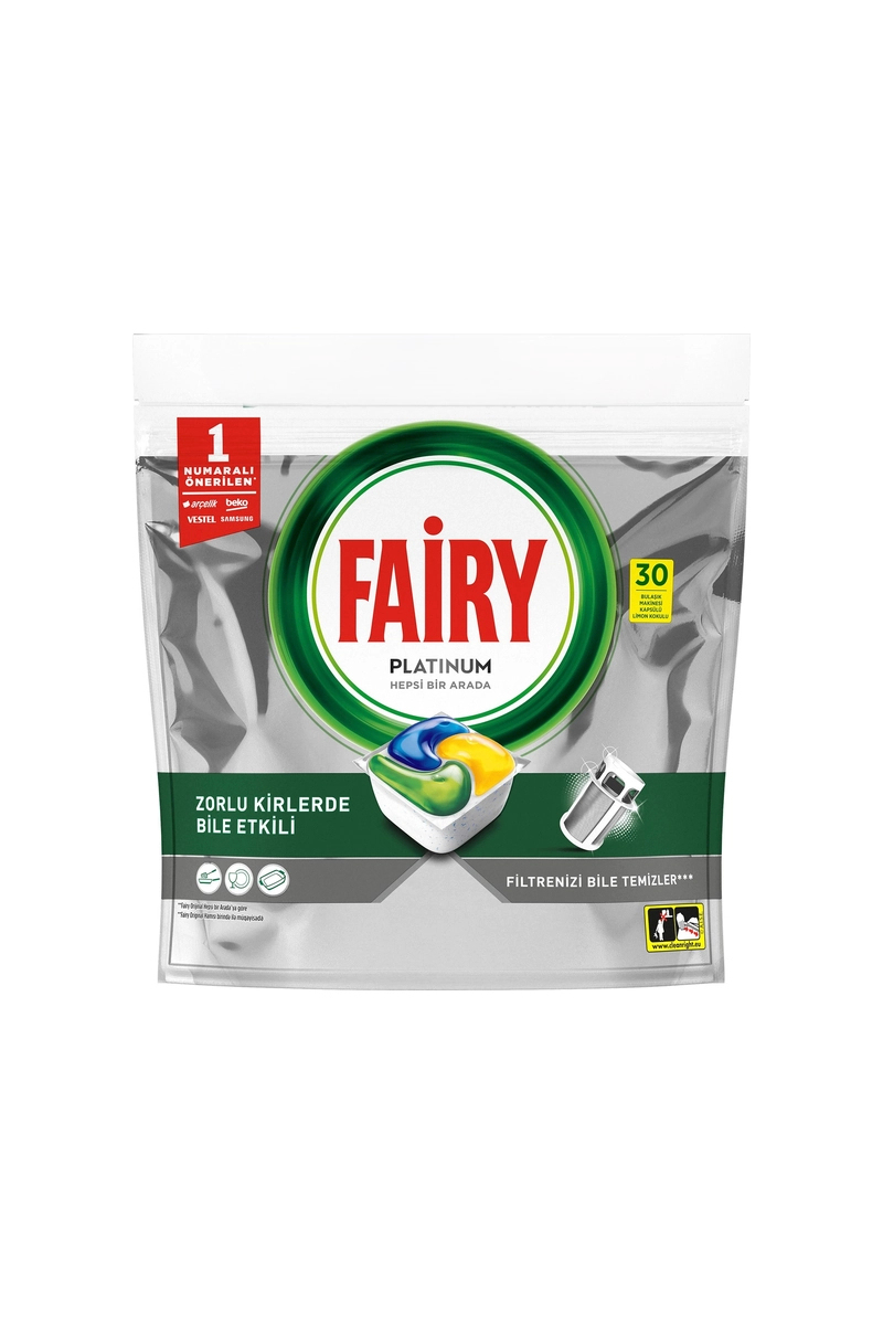 Fairy Platinum Bulaşık Makinası Tableti 30'lu