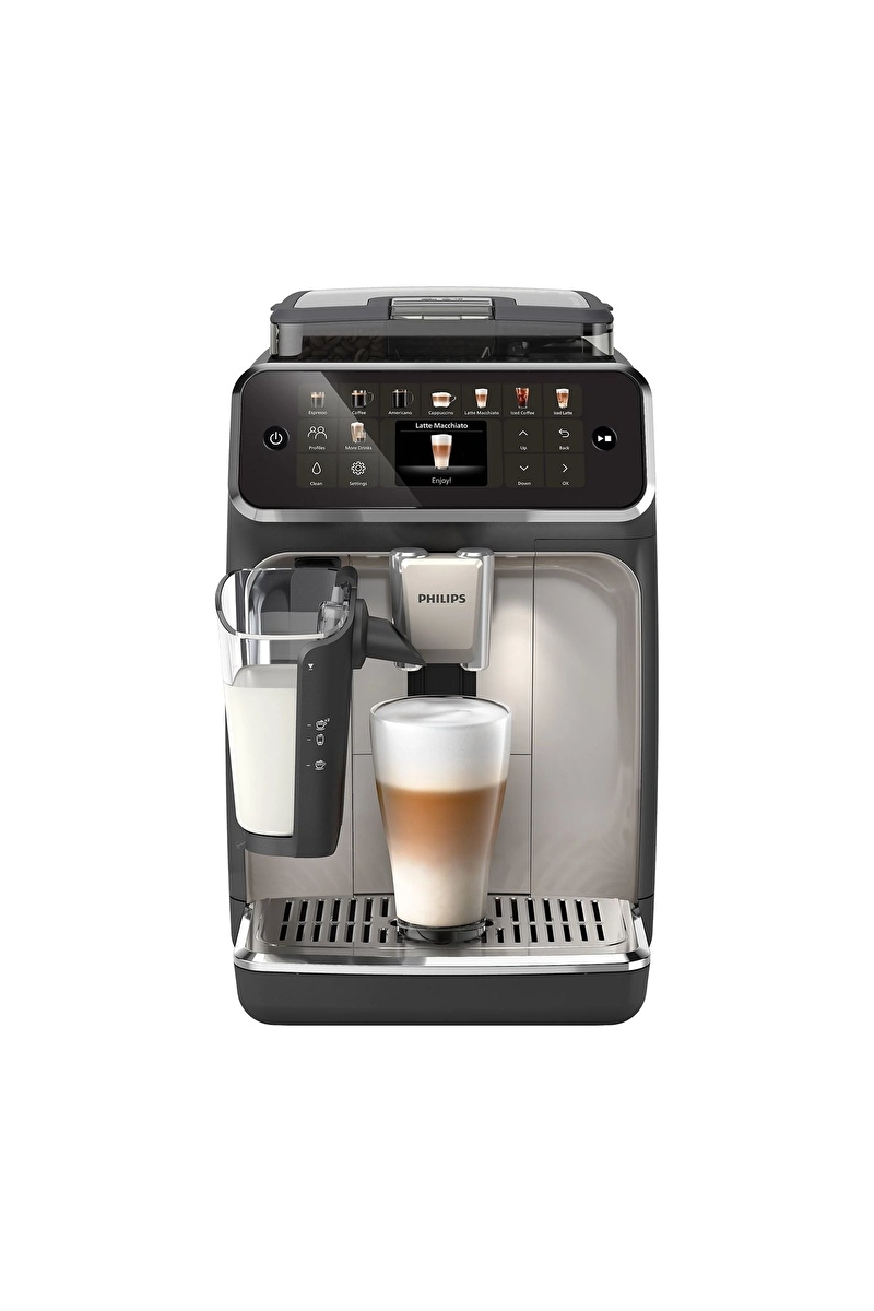 Philips Tam Otomatik Espresso Makinesi Krom Siyah EP5547/90