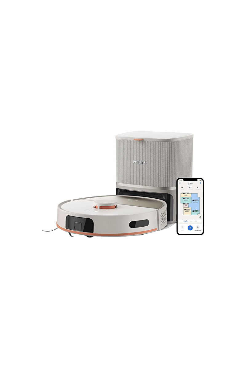 Philips HomeRun 5000 Serisi Islak Kuru Robot Süpürge Beyaz XU5100/20