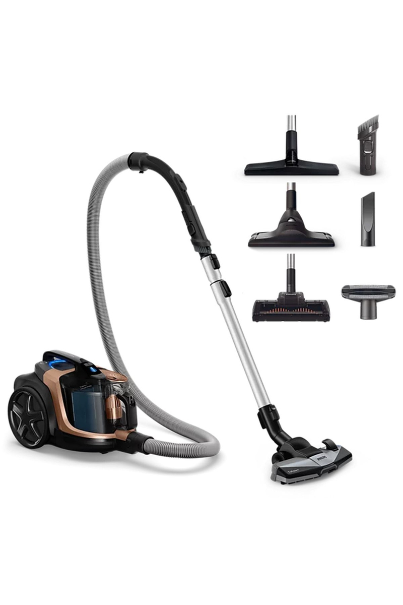 Philips BXA00116/00 2'li Set - Philips Toz Torbasız Süpürge XB7151/07 + Philips HV Buharlı Ütü Açık Koyu Mavi DST 7041/20