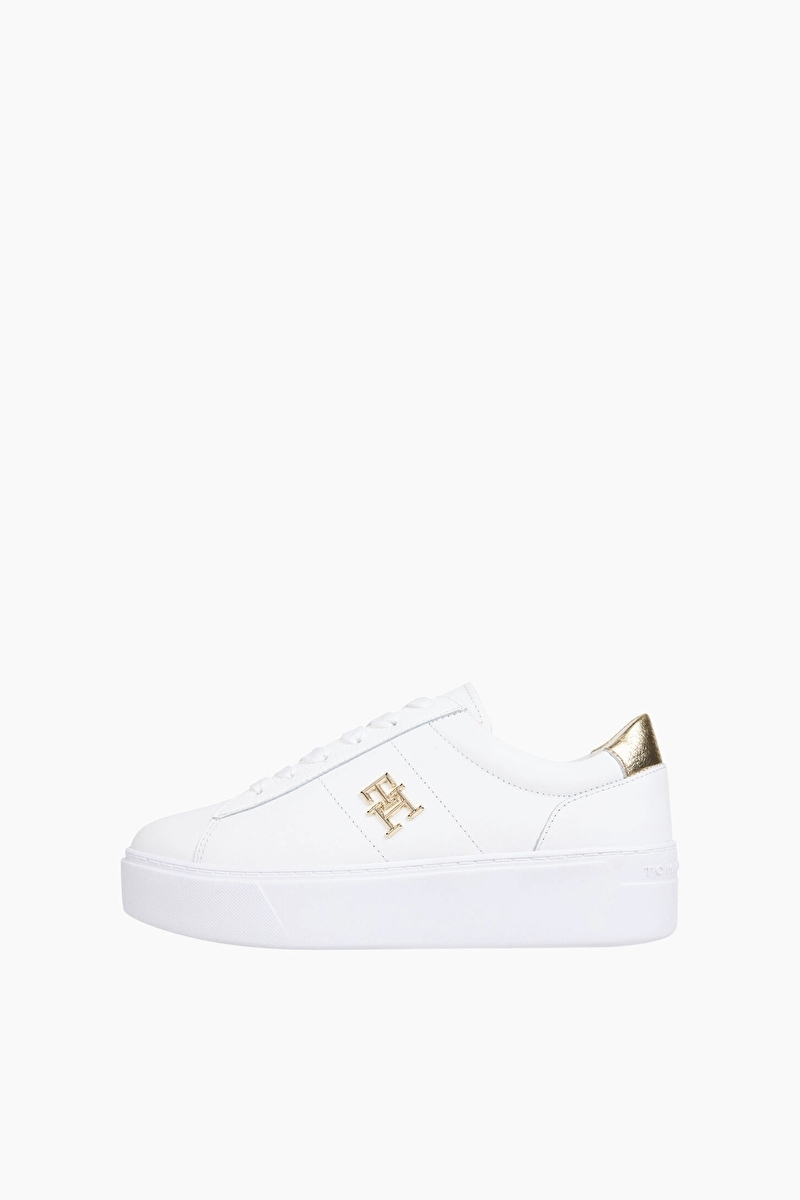 Tommy Hilfiger Kadın Platform Court Metallics Ayakkabı FW0FW08648YBS