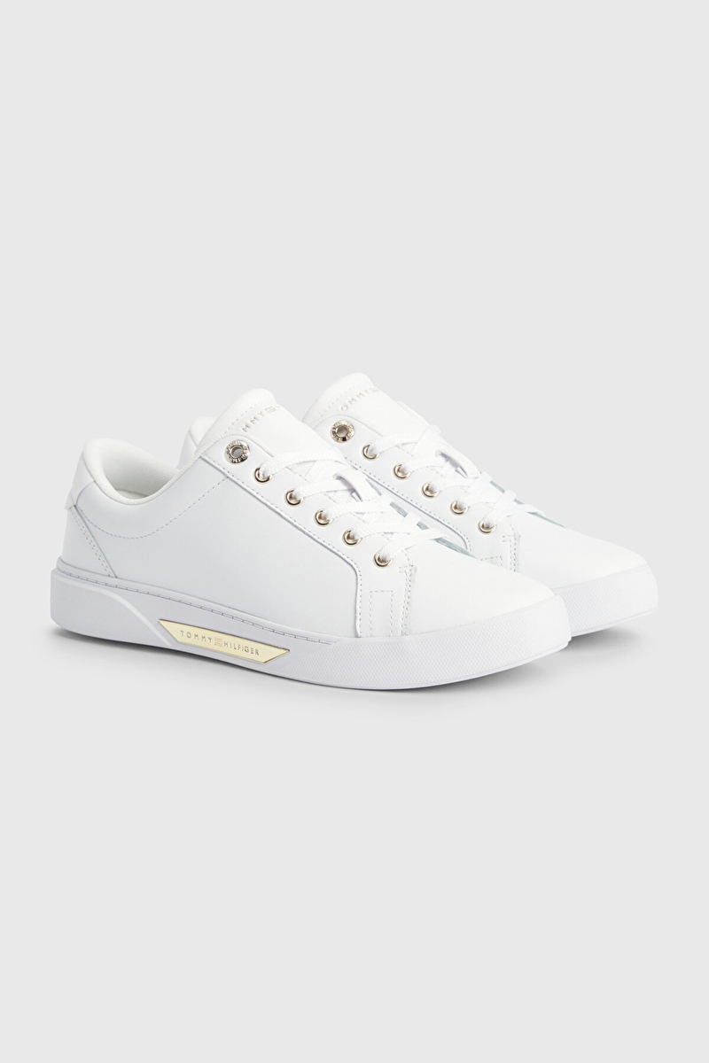 Tommy Hilfiger Kadın Golden HW Court Sneaker Ayakkabı FW0FW075600K7