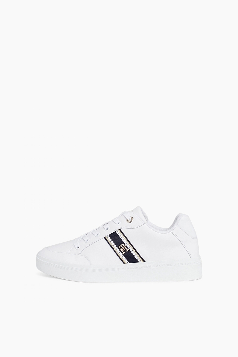 Tommy Hilfiger Kadın Webbing Court Sneaker Ayakkabı FW0FW08071YBS