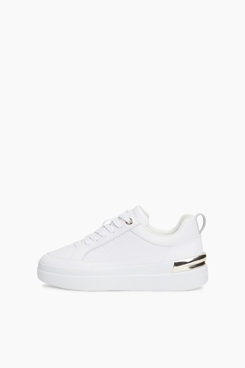 Tommy Hilfiger Kadın Lux Court Sneaker Monogram Ayakkabı FW0FW07808YBS