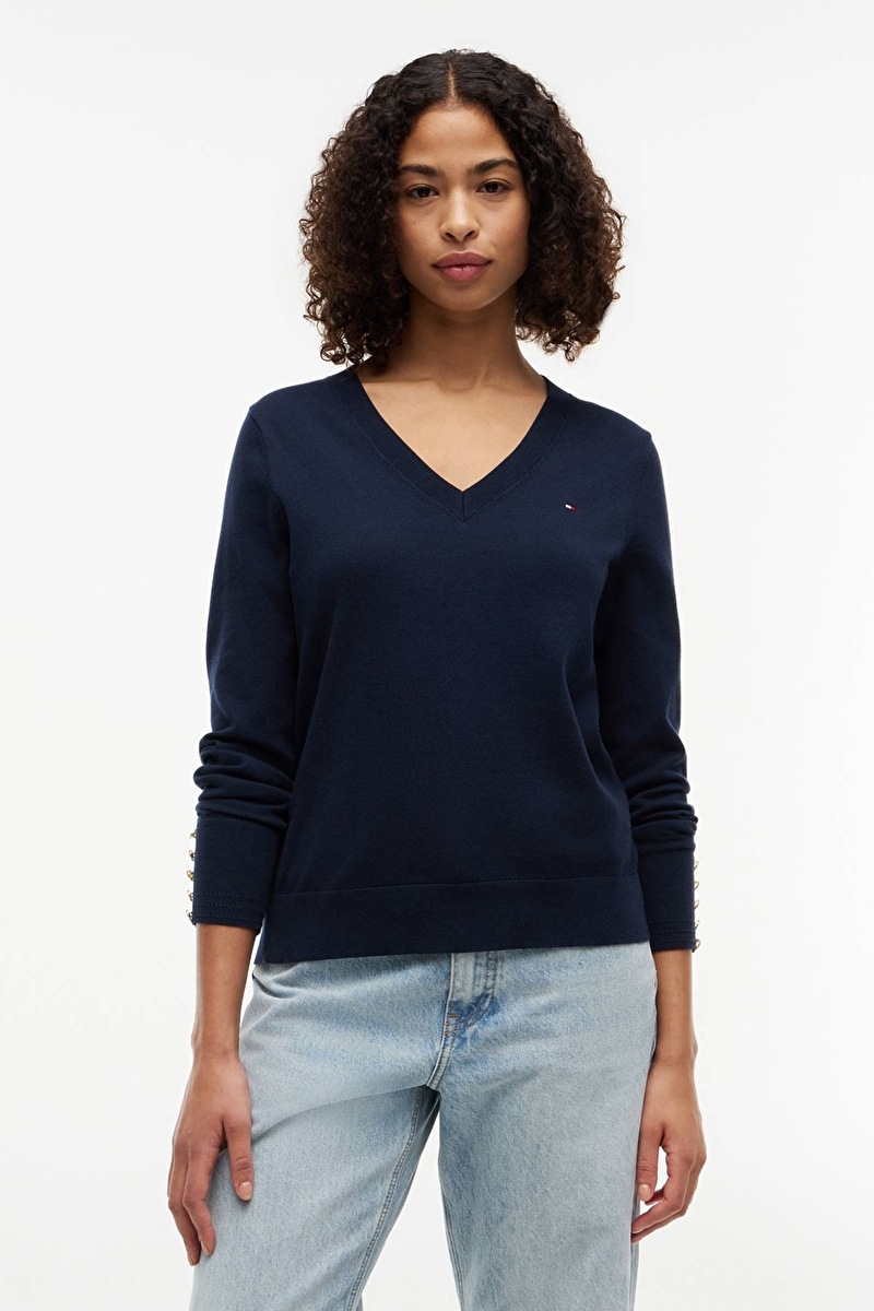 Tommy Hilfiger Kadın Kazak WW0WW40098