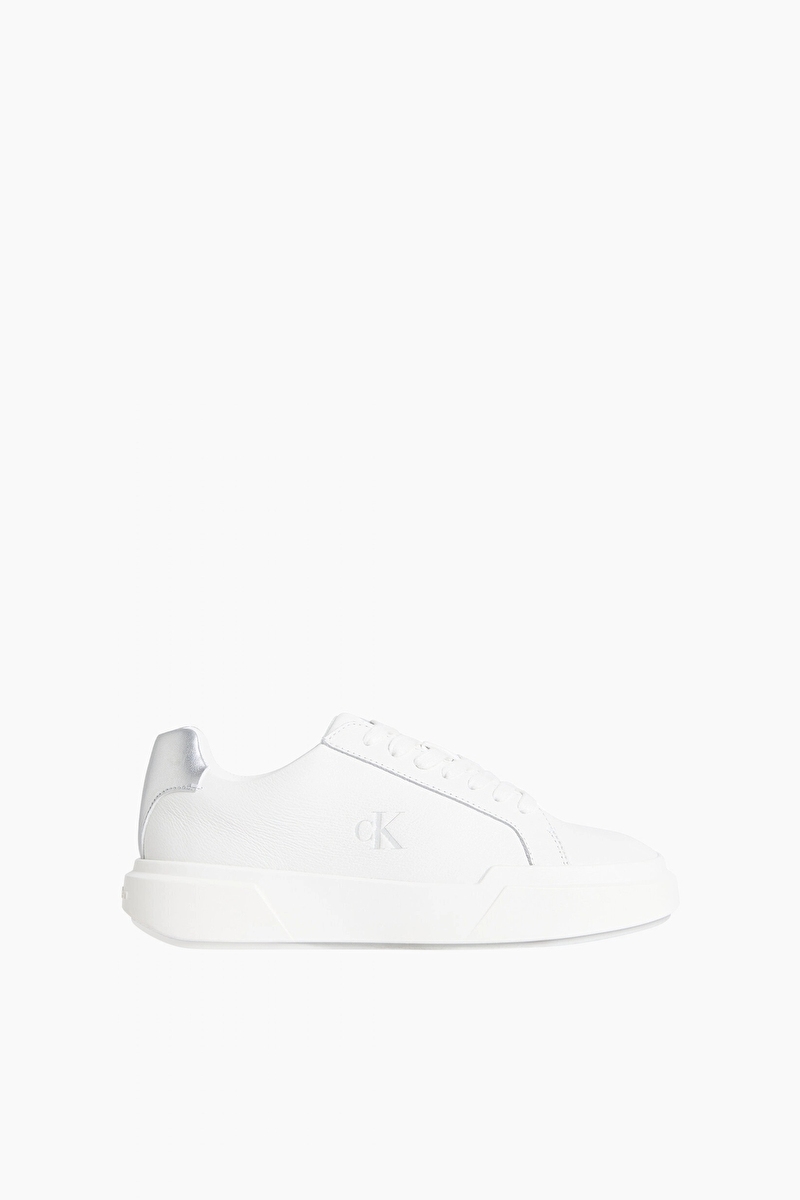 Calvin Klein Kadın Chunky Cupsole Lace Up Lth Met Ayakkabı YW0YW019480LC