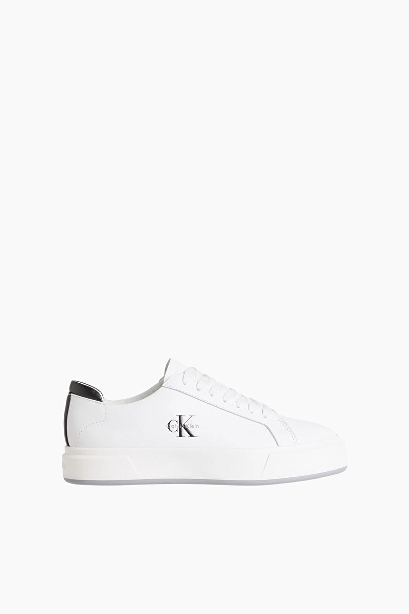 Calvin Klein Kadın Basket Cupsole Laceup Lth Ml Ayakkabı YW0YW0194501W