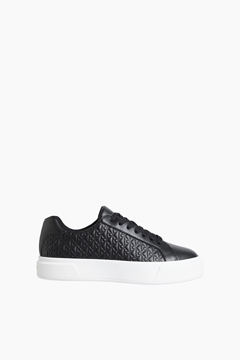 Calvin Klein Jeans Kadın Basket Lace Up Lth Aop Ayakkabı YW0YW02006BEH