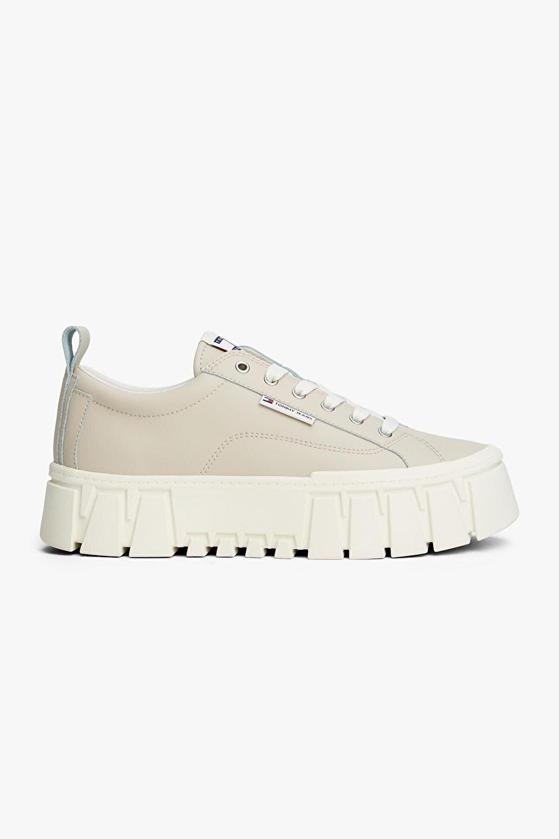 Tommy Jeans Kadın Vulc Flatform Leather Ayakkabı EN0EN03008ABY