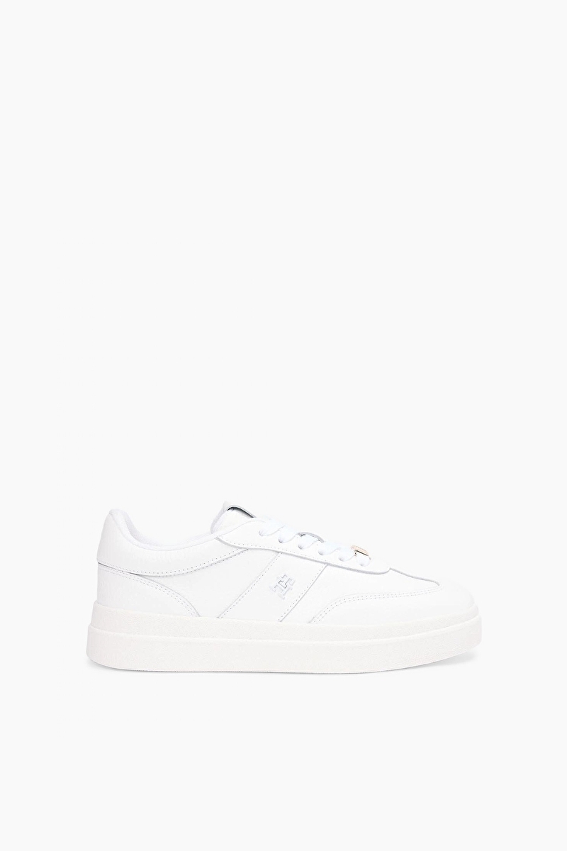 Tommy Hilfiger Kadın Modern Court Sneaker Tumbled Ltr Ayakkabı FW0FW09029YBS