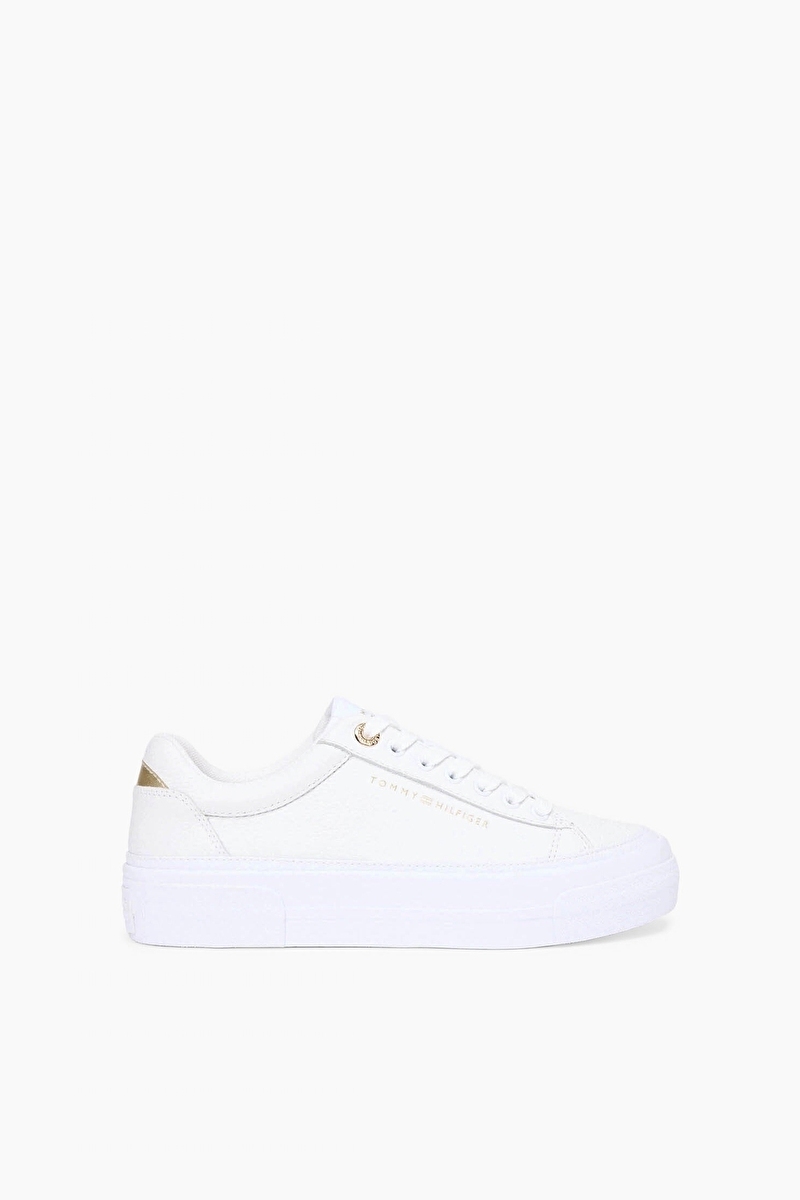Tommy Hilfiger Kadın Platform Sneaker Tumbled Ltr Ayakkabı FW0FW09018YBS