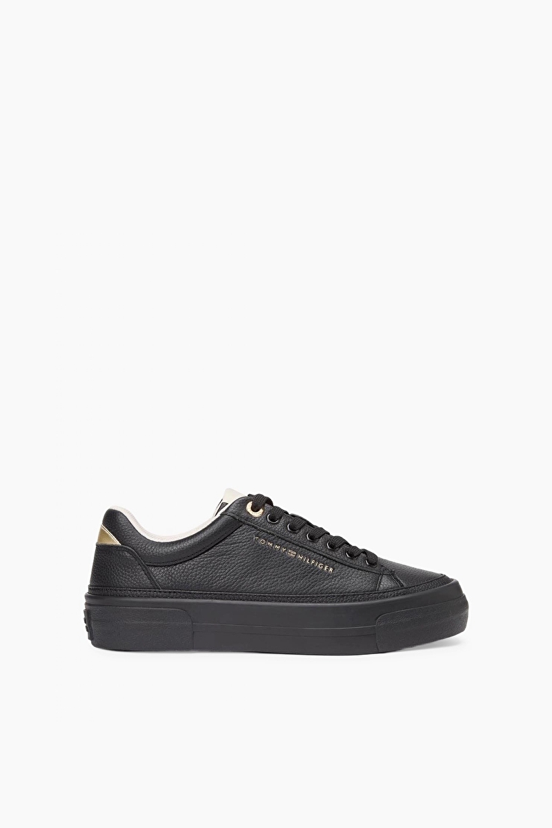 Tommy Hilfiger Kadın Platform Sneaker Tumbled Ltr Ayakkabı FW0FW09018BDS