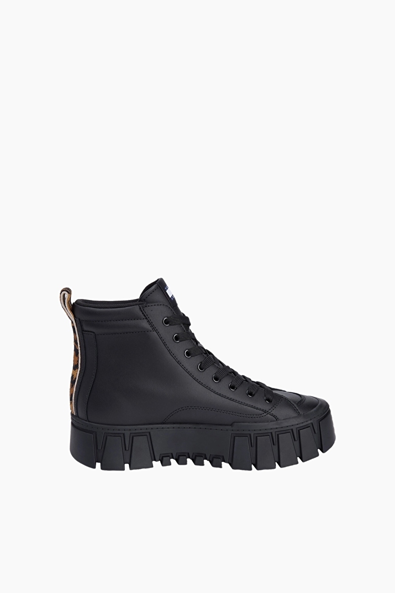 Tommy Jeans Kadın TJW Vulc Flatform Leopard Ayakkabı EN0EN02858BDS
