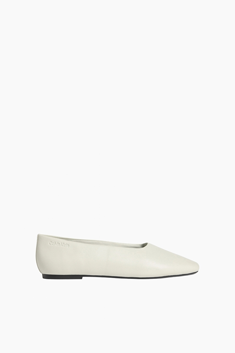 Calvin Klein Kadın Round Ballerina Lth Ayakkabı HW0HW02943CHE