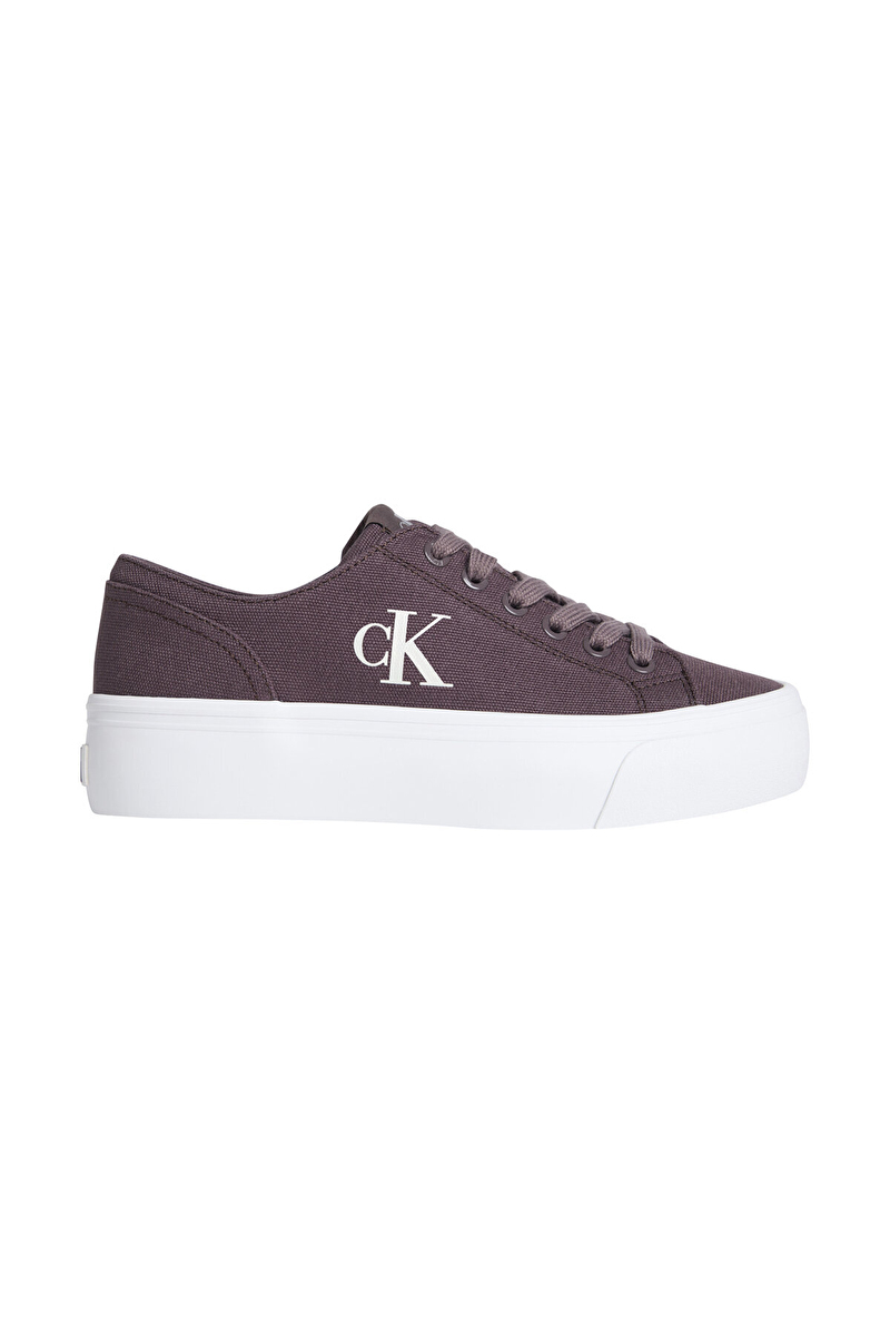 Calvin Klein Kadın Vulc Flatform Low Canvas Mg Ayakkabı YW0YW01763PD8