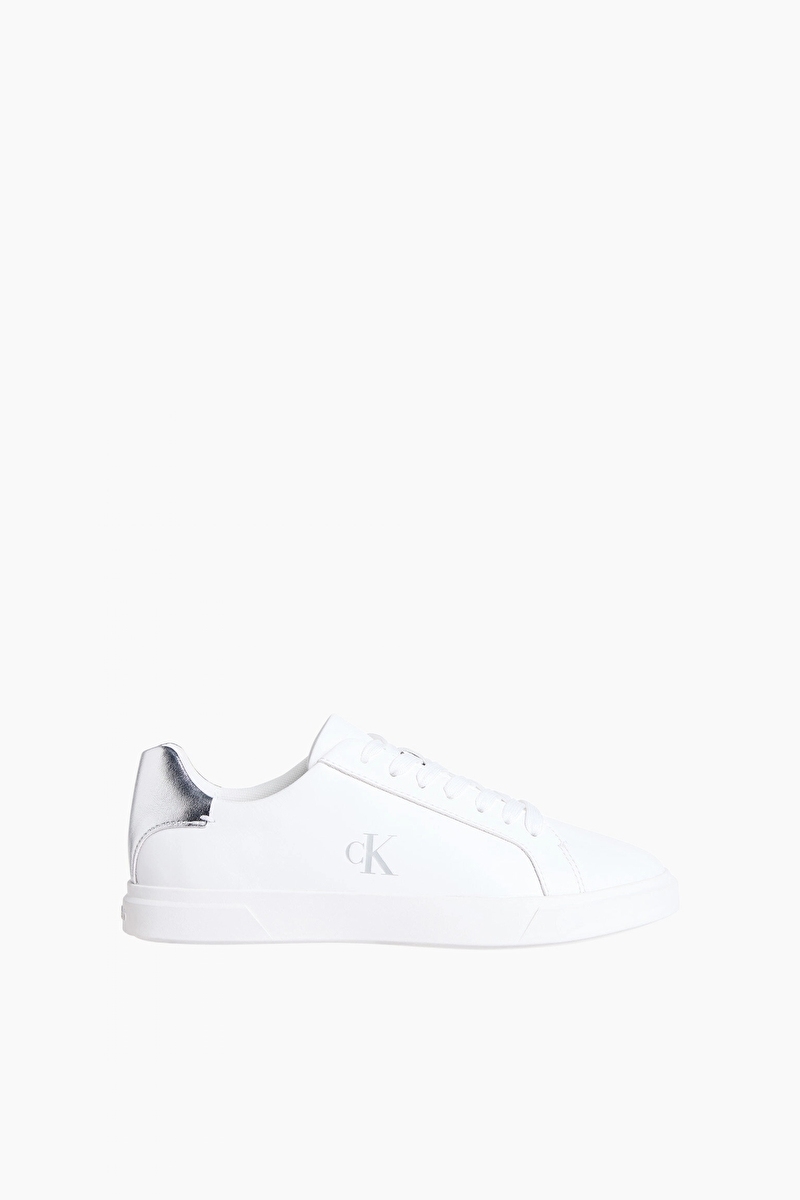 Calvin Klein Kadın Low Pro Cupsole Laceup Lth Met Ayakkabı HW0HW028460K8