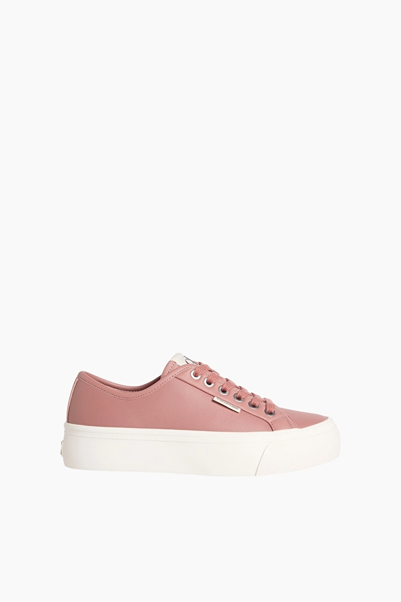 Calvin Klein Jeans Kadın Vulc Flatform Laceup Lth Ayakkabı YW0YW01932TZ6