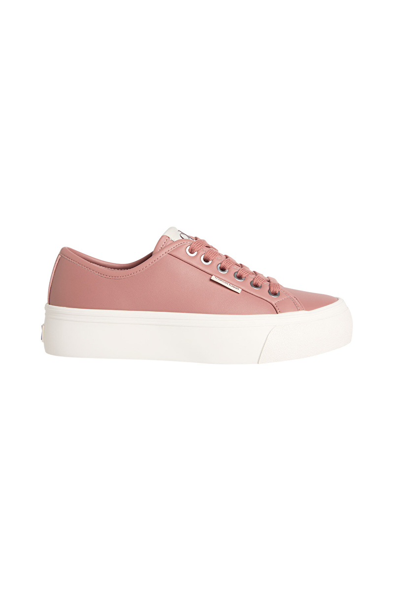 Calvin Klein Jeans Kadın Vulc Flatform Laceup Lth Ayakkabı YW0YW01932TZ6