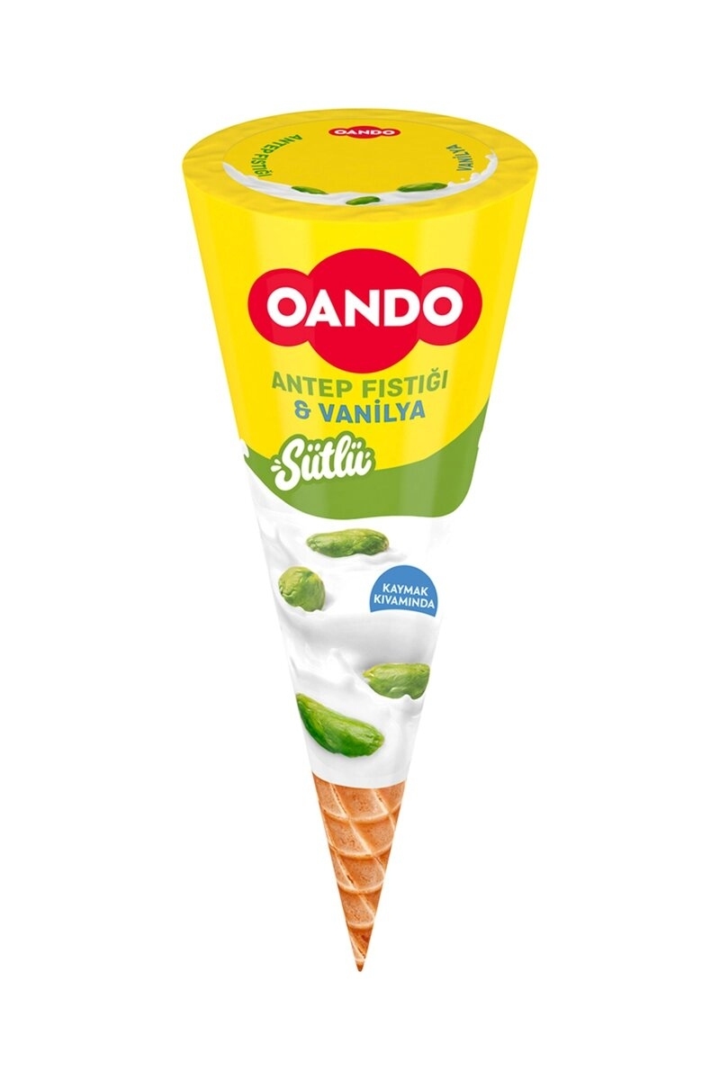 Oando Antep Fıstığı Vanilya Cornet 110 Ml