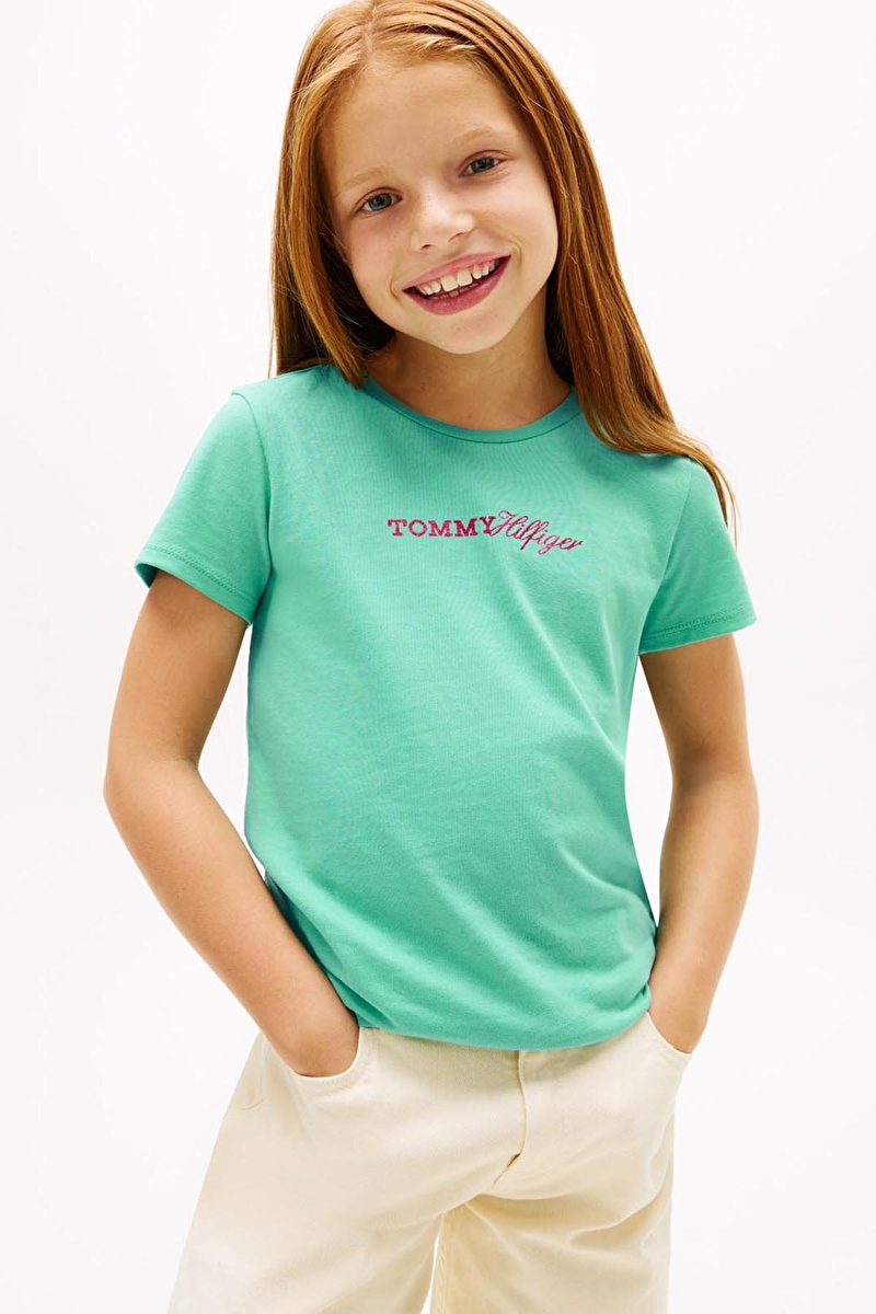 Tommy Hilfiger Kız Çocuk Tişört KG0KG09123