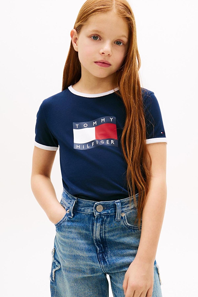 Tommy Hilfiger Kız Çocuk Tişört KG0KG09124