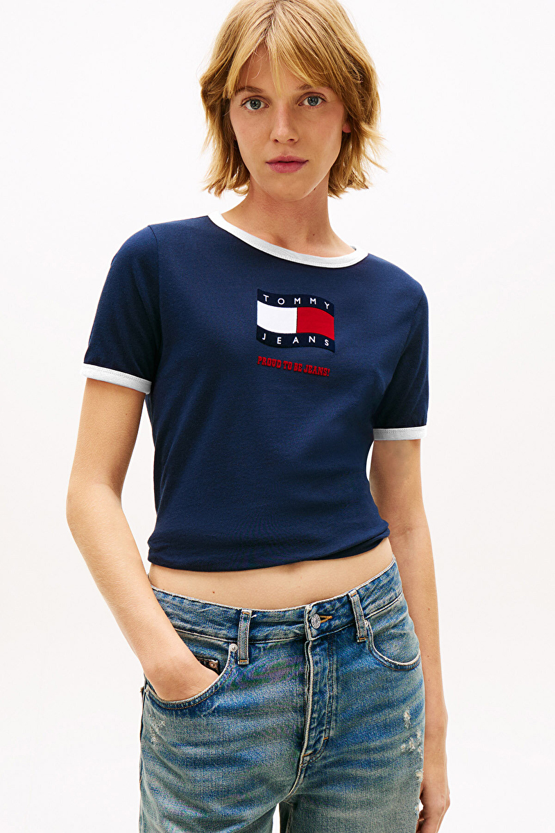 Tommy Jeans Kadın Tişört DW0DW22306