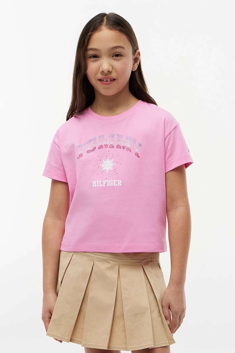 Tommy Hilfiger Kız Çocuk Tişört KG0KG09458