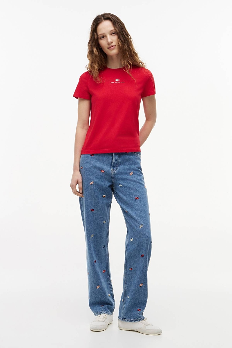 Tommy Jeans Kadın Tişört DW0DW22789