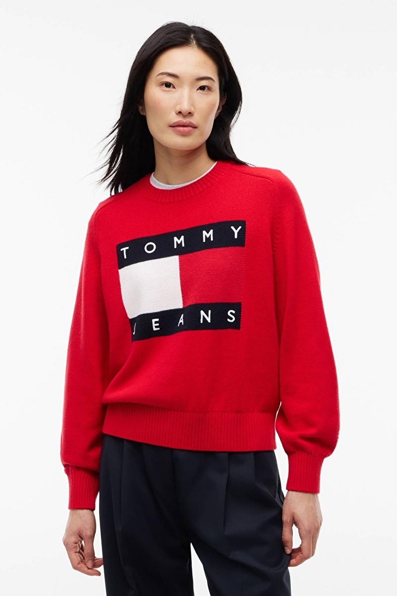 Tommy Jeans Kadın Kazak DW0DW23450