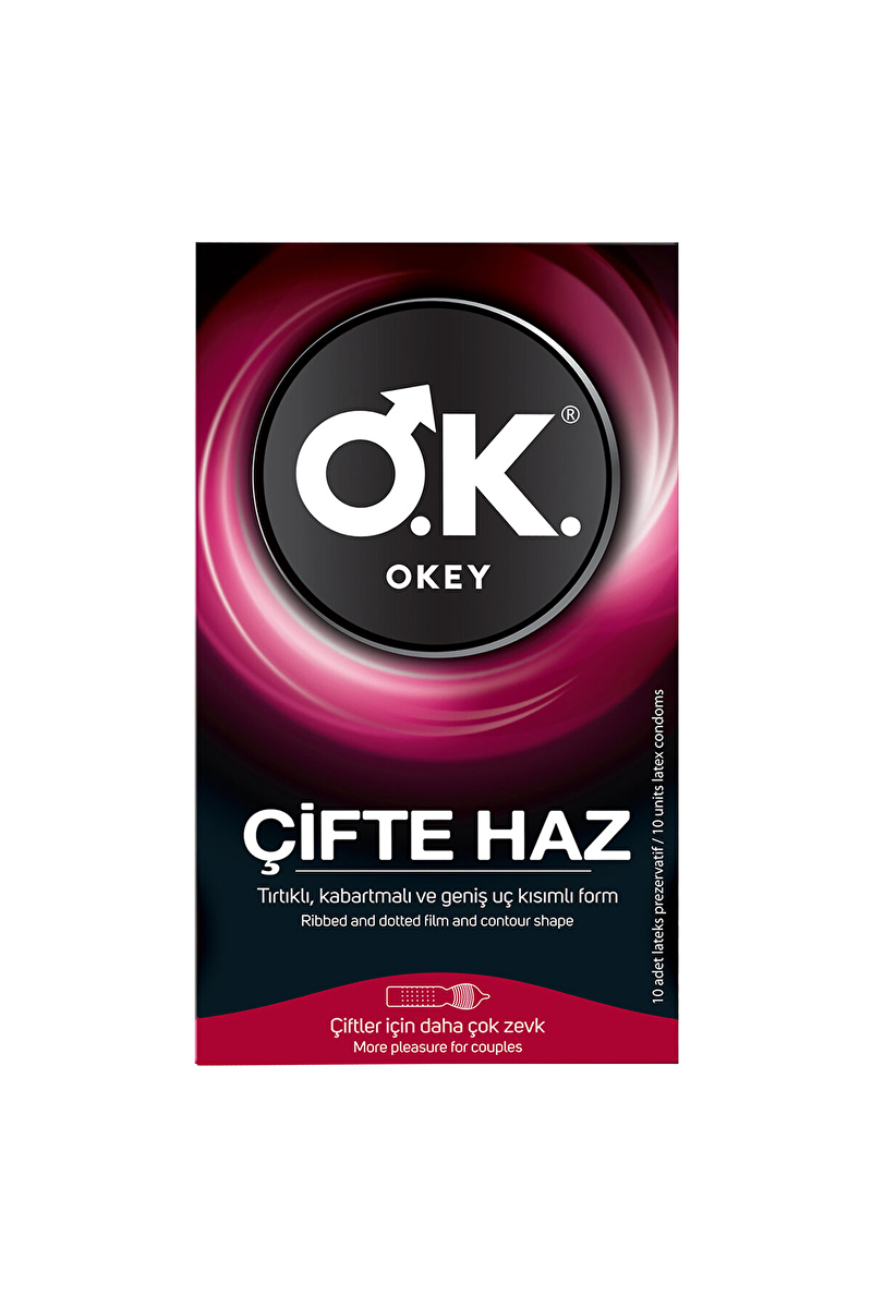 Okey Prezervatif Çifte Haz 10'lu