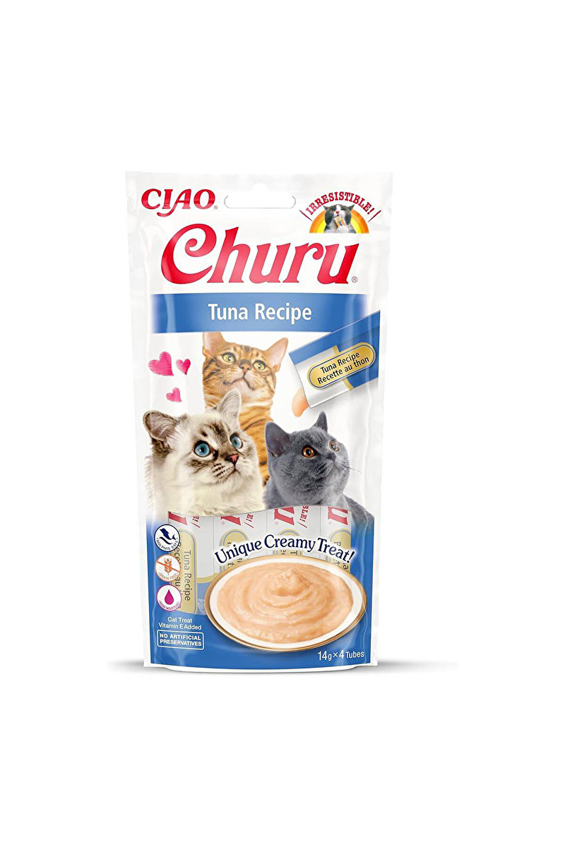 Ciao Churu Cream Ton Balıklı Kedi Ödül Kreması 4 x 14 Gr