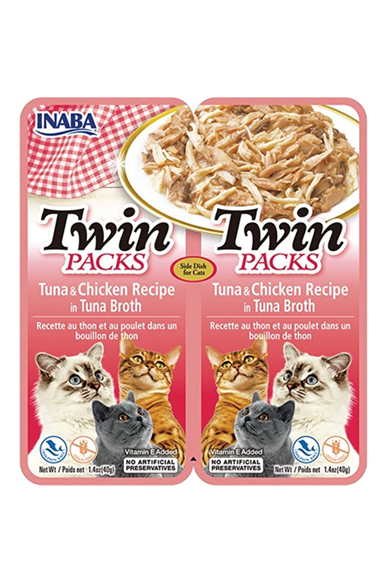 CiaoTwin Packs Ton Balıklı ve Tavuklu Kedi Çorbası 2 x 40 Gr