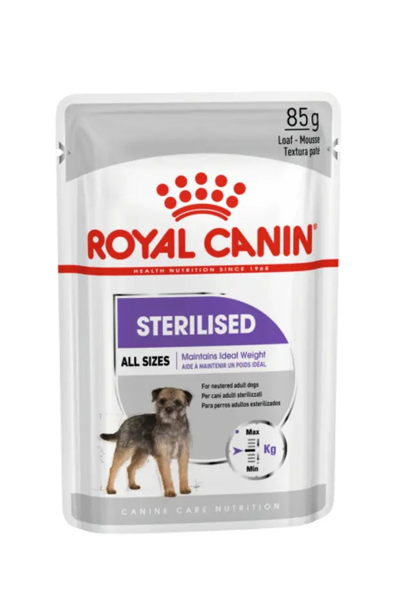 Royal Canin Sterilised Kısırlaştırılmış Köpekler için Yaş Köpek Maması 12x85g