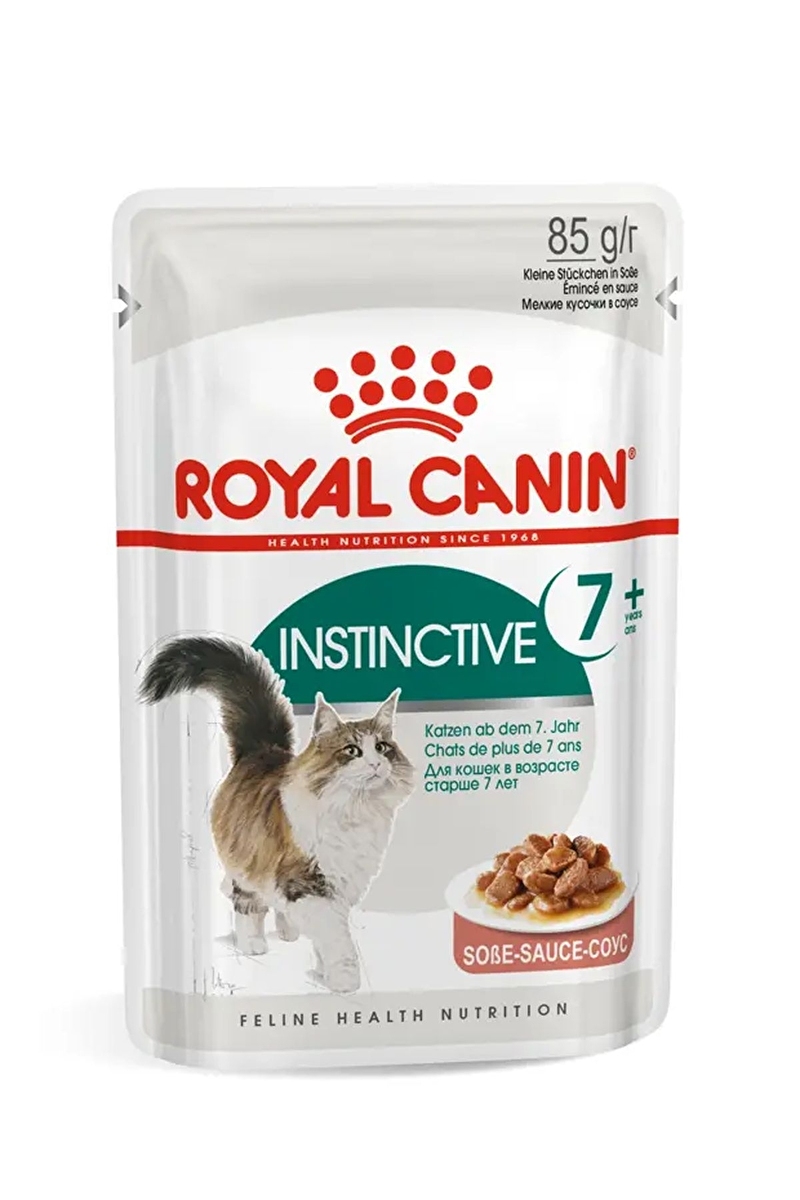 Royal Canin Instinctive 7 Yaş ve Üzeri Sos içerisinde Yaş Kedi Maması 12x85g