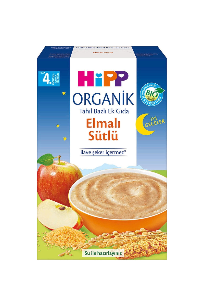 Hipp Organik İyi Geceler Sütlü Elma 250 g