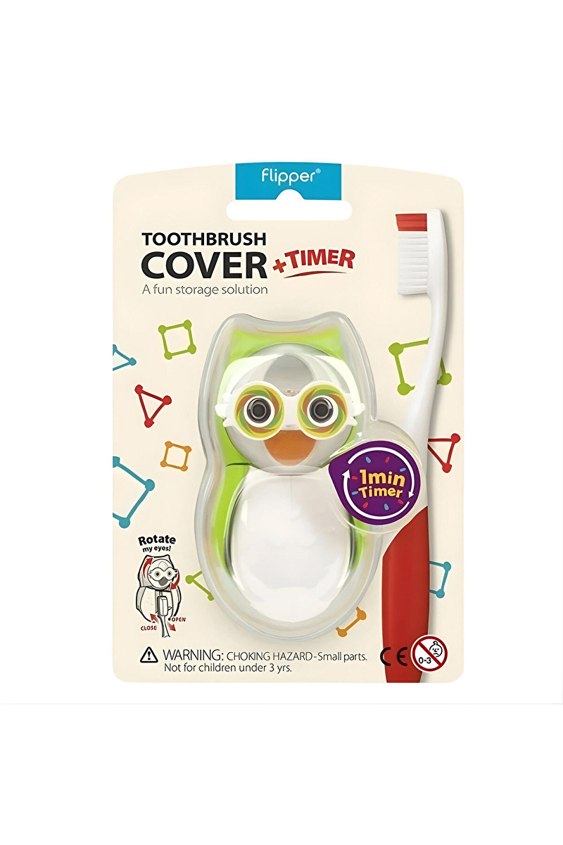 Flıpper Owl Zaman Ayarlı Fırça Saklama Kabı
