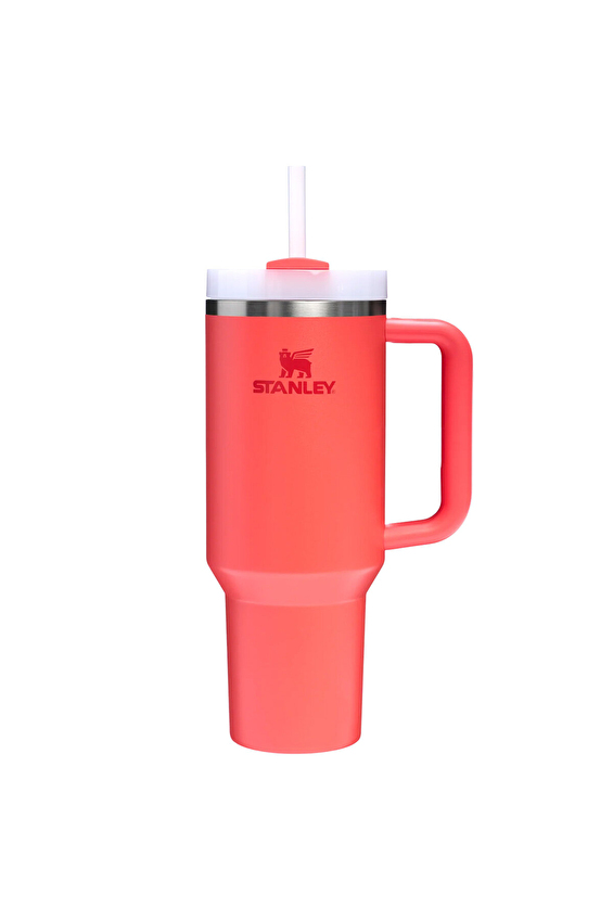 Stanley Quencher Pipetli Termos Hot Coral 1,18 Litre Stanley Quencher Pipetli Termos Hot Coral 1,18 Litre