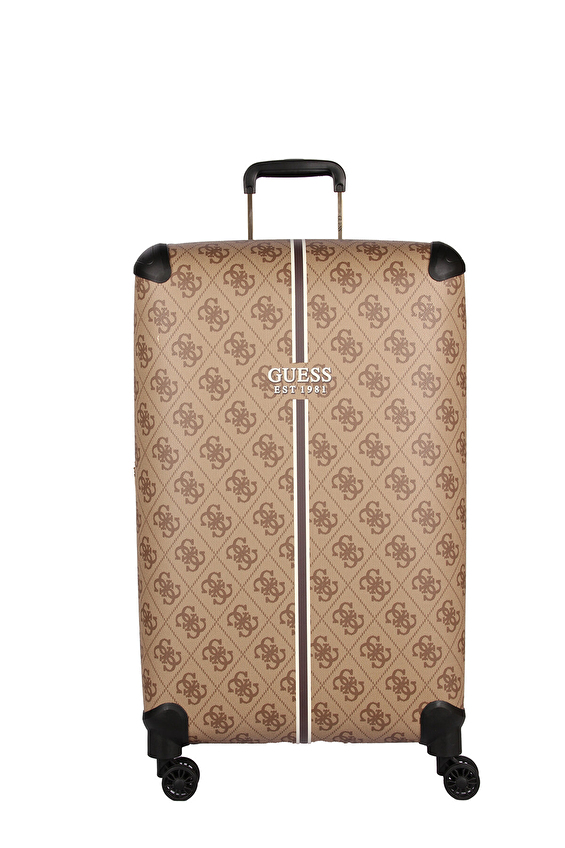 Guess Sert Valiz Çift Taraflı Fermuarlı Kapama TWB76049880 Kahverengi/beyaz Guess Sert Valiz Çift Taraflı Fermuarlı Kapama TWB76049880 Kahverengi/beyaz