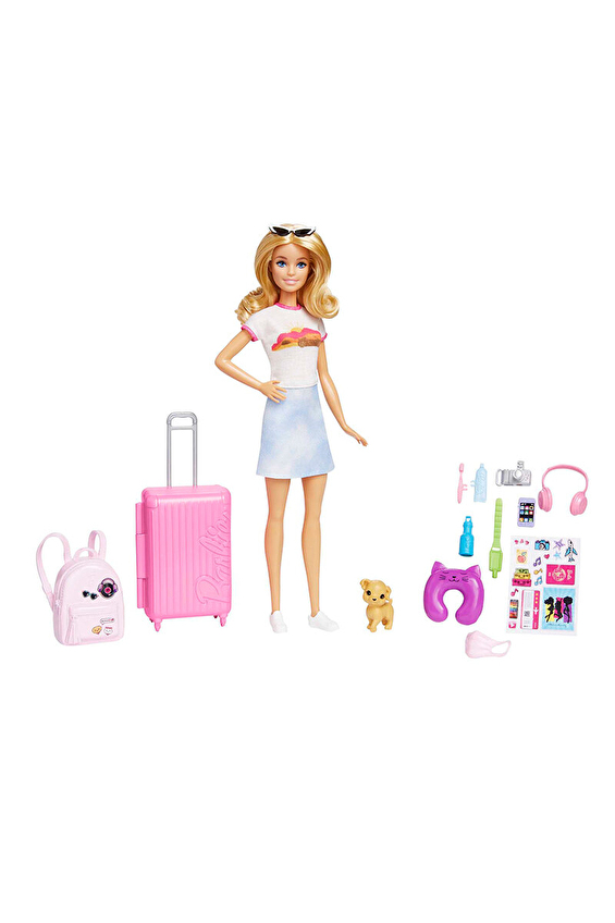 Oyuncak Barbie Seyahatte Bebek ve Aksesuarları HJY18 Oyuncak Barbie Seyahatte Bebek ve Aksesuarları HJY18