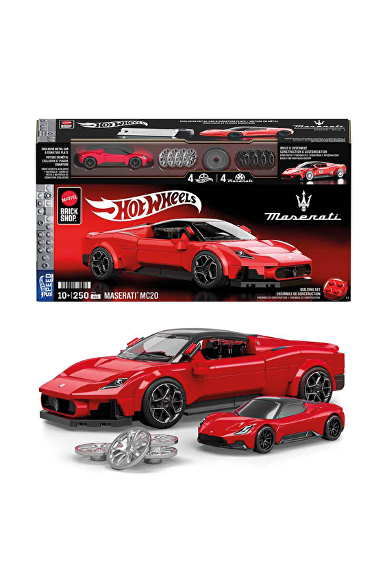 Hot Wheels Mattel Brick Shop Speed Serisi Maserati MC20 Hot Wheels Mattel Brick Shop Speed Serisi Maserati MC20