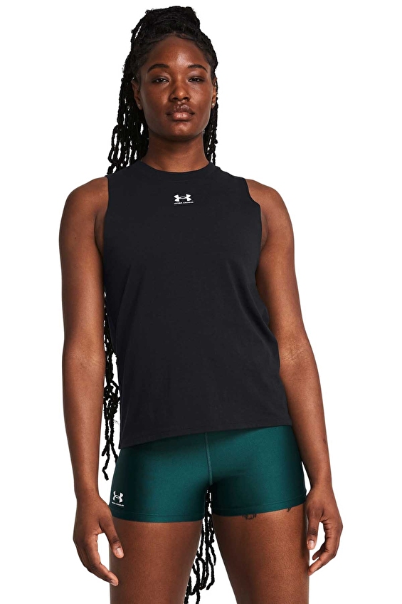 Under Armour Loose Fit Kadın Atlet 1383659 001 Siyah Under Armour Loose Fit Kadın Atlet 1383659 001 Siyah