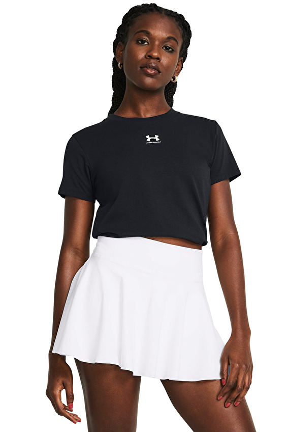 Under Armour Kadın Rival Knit Tişört 1383648 001 Siyah Under Armour Kadın Rival Knit Tişört 1383648 001 Siyah