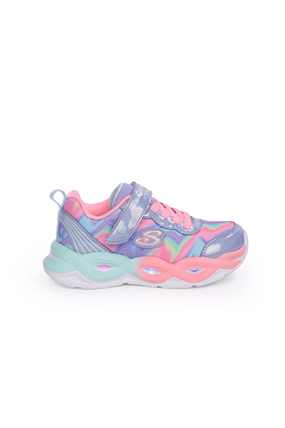 Skechers Twısty Glow Işıklı Çocuk Ayakkabı 303716L PWMT Renkli Skechers Twısty Glow Işıklı Çocuk Ayakkabı 303716L PWMT Renkli