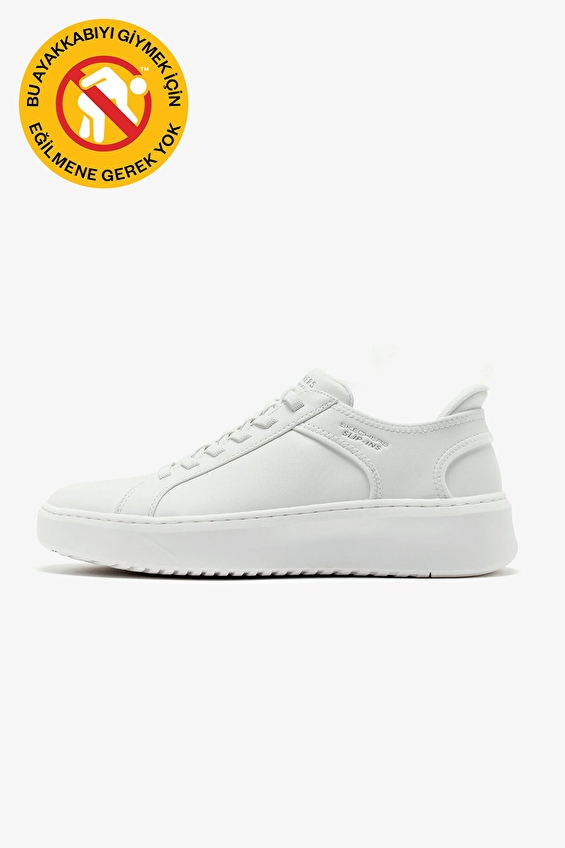 Skechers Erkek Court Break Ayakkabı 183177 WHT Beyaz Skechers Erkek Court Break Ayakkabı 183177 WHT Beyaz