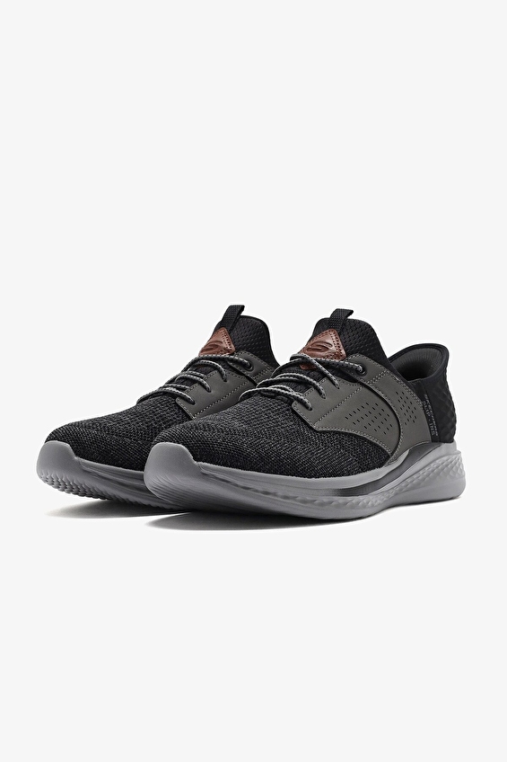 Skechers Skechers Siyah Gri Erkek Slade Ayakkabı 210889 BKGY Siyah/gri Özdilekteyim'de! Siyah Gri - 4. görsel