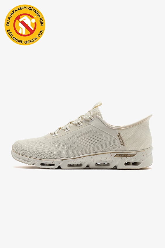 Skechers Kadın Glıde Step Gratıfy Ayakkabı 104610 NTGD Beyaz/altın Skechers Kadın Glıde Step Gratıfy Ayakkabı 104610 NTGD Beyaz/altın