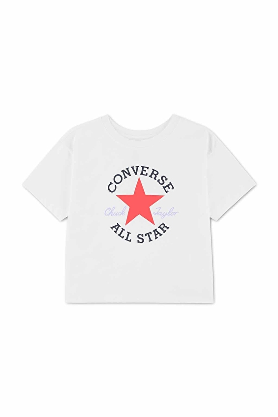 Converse Kız Çocuk Tişört 4CG896 Beyaz Converse Kız Çocuk Tişört 4CG896 Beyaz