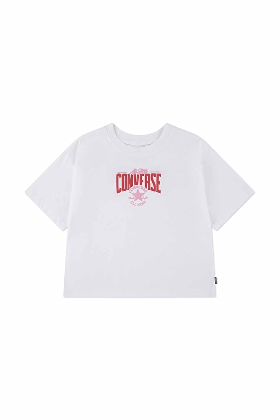 Converse Kız Çocuk Tişört 4CJ064 Beyaz Converse Kız Çocuk Tişört 4CJ064 Beyaz